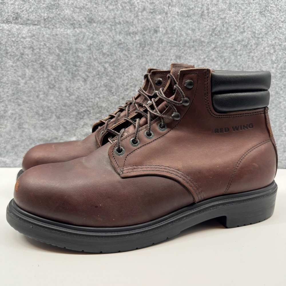 Red Wing Supersole 6" Work Boot 2245 Mens 10 Brown Leather Steel Toe Made in USA
